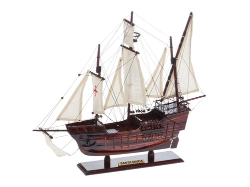 Modellschiff santa maria holz - santa,