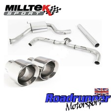 Milltek Golf GTI MK7.5 Auspuff & TCR 3" RACE Anlage Non Resonate Polish SSXVW462