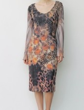 OPEN END edles Kleid Langarm