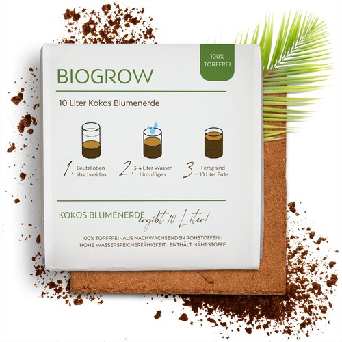 Bio kokoserde gepresst - gepresst, /