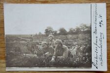 Altes Foto erbeutetes französisches Maschinengewehr MG 1915