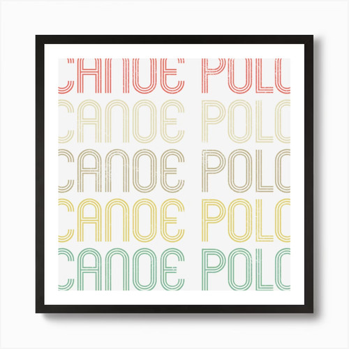Retro stil kanu polo - retro,
