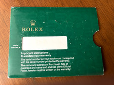 Garantiehalter Karton Rolex