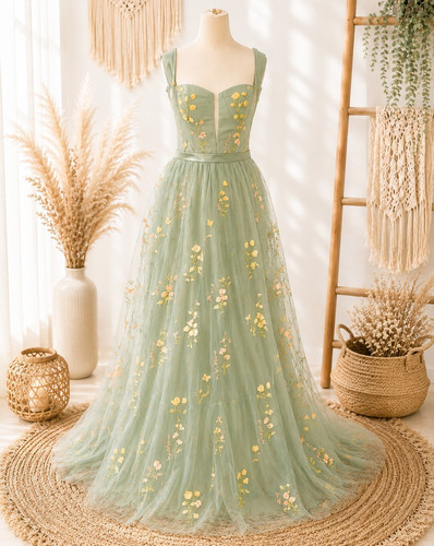 Damen abendkleid lang grün - damen,