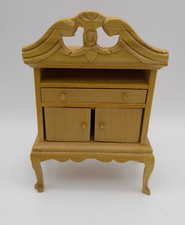 Puppenhaus Möbel Schrank Holz handgefertigt Vintage Germany