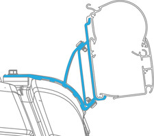 Dometic Adapter 029 für Wandmarkise PW 1100 / PW 1500 VW Multivan T5 / T6 B-Ware
