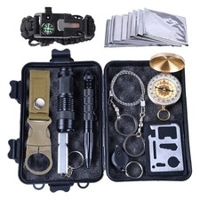 Außen Notfall Survival Gear Kit Set Camping Multitool Erste Hilfe Kasten Outdoor