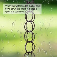  Kupfer-Regenkette Dachrinne