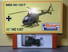 ?Roco Minitanks 392 MBB Bo105 PAH+591 Unimog 1200 Plattform 1:87 H0 BW HEER  
