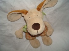 Sigikid  HUND  DOG FIPS Stofftier Kuscheltier ca 28 cm Halstuch karierte Hose