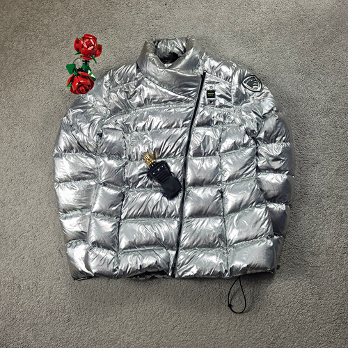 Blauer damen daunenjacke - blauer,