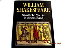 162698 William Shakespeare SÄMTLICHE WERKE HC +Goldprägung SEHR GUTER ZUSTAND!