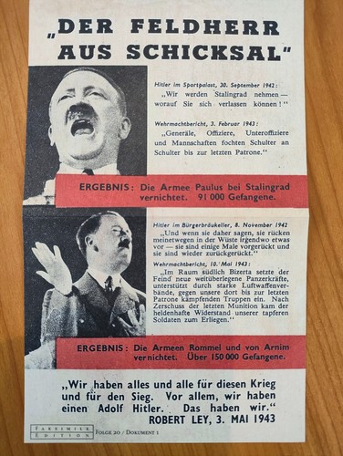 Alliertes flugblatt der - alliertes, +der
