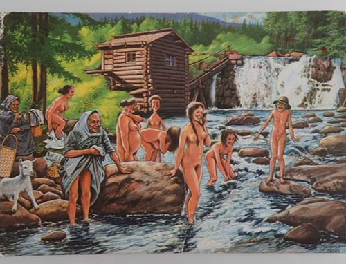 Alte postkarte nackte - postkarte,