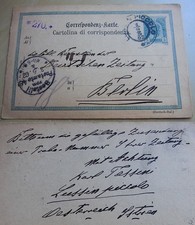 PK LUSSINPICOLO (Mali Lošinj) 1902: Karl TASSINI bestellt "Deutsche Zeitung"