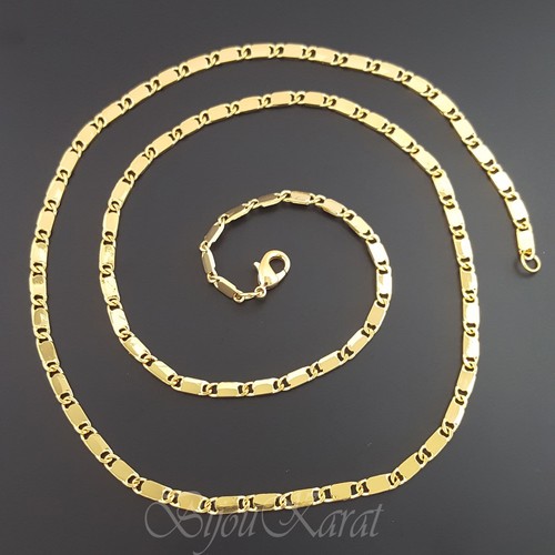 Goldkette 18k vergoldet damen - goldkette,