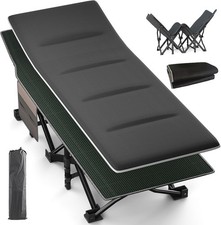 200kg Campingbett Campingliege Gästebett klappbar Sonnenliege Feldbett Liege XXL