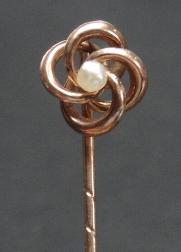 333er gold krawattennadel - gold,
