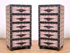 VINTAGE! 2 Schrankkoffer / Schubladen Kommode / Nachtschränke / Wardrobe Trunk /