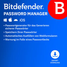 Bitdefender Password Manager / 1 Benutzer / 1 Jahr / ESD