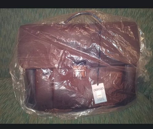 Echt leder tasche - tasche, braun