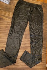Wetlook Leggings, Schwarz, Gr