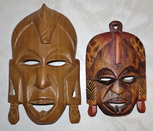 Afrika wandmaske holz deko - 2,