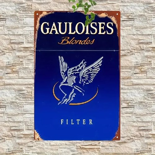 Blechschild gauloises blondes - blechschild,