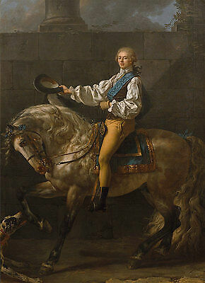 Equestrian portrait potocki - equestrian,