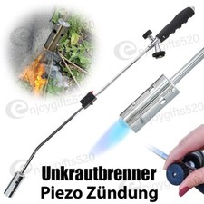 Unkrautbrenner Gasbrenner Piezo-Zündung Unkrautvernichter Brenner Abflammgerät