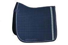 EQUINOS Schabracke Dressurschabracke Blau mit Lammfell