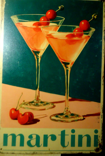 Martini retro blechschild - martini,