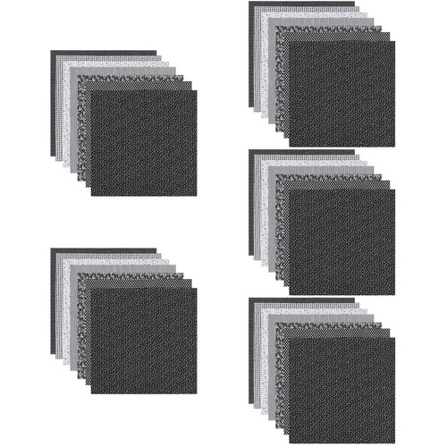 Cotton fabric squares black - cotton,