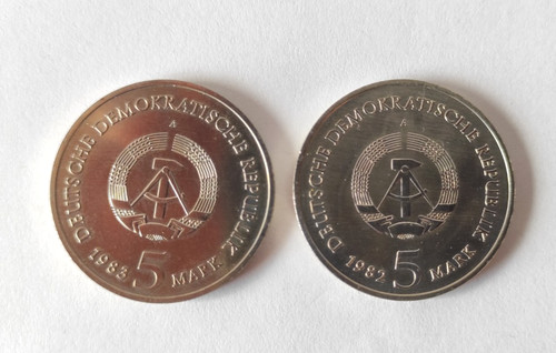 Münzen ddr mark - 5, mark,