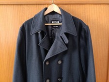 NEU! Mustang Caban Jacke Pea Coat Wolle in Navy Blau L