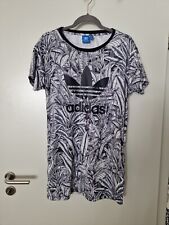 Adidas Longshirt Kleid Schwarz Weiß Grau Tropical Llew Mejia Water Jungle Mit...