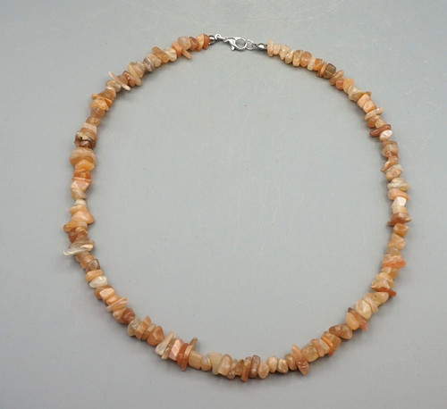 Mondstein rosa kette - mondstein,