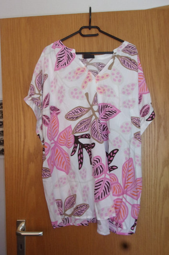 Weiß bunte bluse von gina - weiß,