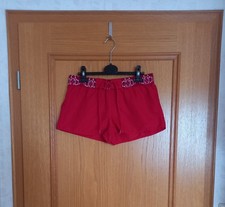 KiK Badeshorts rot mit Ornamentmuster Freizeitshorts