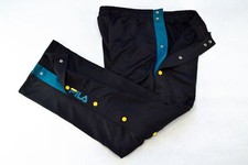 Fila Training Hose Sport Pant Jogging Aufreiss Retro Tear Off Rip Schwarz 50 M