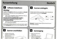 Kurzanleitung 4-sprachig: Flachbett-Scanner MEDION Life P91010 (MD90093) USB