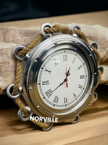 Antike bullauge wanduhr seil - bullauge,