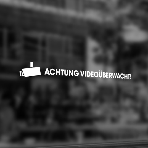 Aufkleber folie achtung - aufkleber,