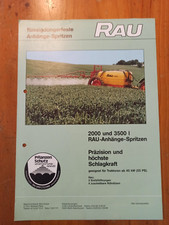 Prospekt RAU ANHÄNGE SPRITZEN   Broschüre Werbung Traktor Schlepper