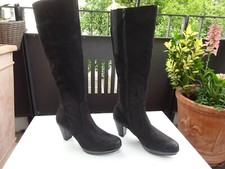 GABOR Damen Schuhe Plateau Stiefel Leder Nubuk Gr.37(UK4) M-Schaftweite Neuw