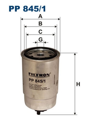 Filtron kraftstofffilter - kraftstofffilter, pp
