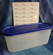 Tupperware Super Eidgenosse Gr.2 Deckel blau mit kleinen Mängeln + Etiketten