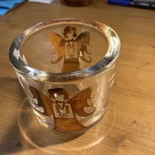 2 Leonardo Windlichter, Orange und klar mit Engel