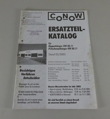 Teilekatalog conow kipp - teilekatalog, kipp-