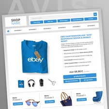 EBAYVORLAGE Auktionsvorlage Avis RESPONSIVE Mobil Design HTML Template